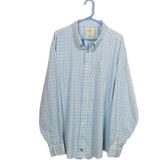 Genteal Fremont Softouch® Performance Sport Shirt in Adriatic blue plaid XXXL - Picture 4 of 13